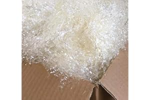 P&D TRUCIOLO POLIPROPILENE TRASPARENTE 1 KG Lordo (800gr netto in scatola o sacchetto districato pronto uso) Paglia sintetica per ceste natalizie e confezioni regalo