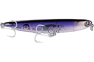 Predilures Bass Sea Skimmer Lure 110mm 14g surface walking Petrol Sardine long cast rattle (PURPLE THUNDER)