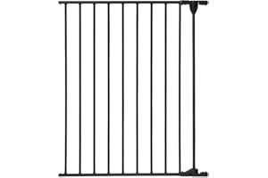 COMOMY Gate Extension 30" Tall, Suitable for 80" and 198" Wide Iron Fence Door of COMOMY, Create a Spacious and Secure Environment for Your Pets, Black