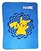 Produktbild Unbekannt Fleecedecke -  Pokémon Pikachu  - incl. Name - 110 cm * 140 cm - Decke aus Fleece Kuscheldecke / für Jungen & Mädchen - Pokemon Figur - Kinder Plaid Kinderd..