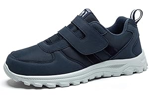 Bigzagger Diabetiker Schuhe Herren Damen Extra Weit mit Klettverschluss Orthopädische Schuhe mit Memory Foam Sohle Nahtloser Ultraleicht Gesundheitsschuhe für Geschwollene Füße