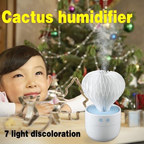 Kananano New Cactus Night Light Humidifier Smart Home LED Light Car Mini Air Purifier