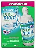 OPTI-FREE PureMoist Contact Lens Solution, 300ml, Economy Pack - Pack of 2