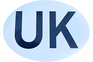 ShaniTech "UK" Fully Magnetic Badge Plate for Driving to Europe Legal Size Suitable Car Caravans and Motorbike