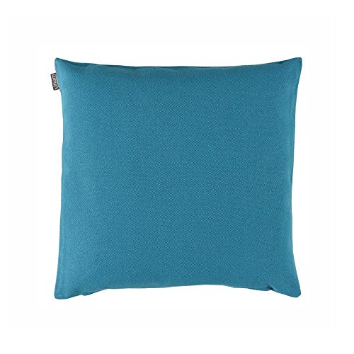 Linum Kissenhülle PEPPER C91 petrol 40cm x 40cm uni 100% Baumwolle mit Reißverschluss
