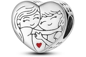TINSLO Charms Abalorios Colgante para mujer, plata de ley 925, compatible con pulseras y collares Pandora, compatible con pulseras europeas para mujeres y niñas B2