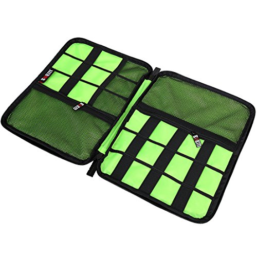 Damai Universal Kabelbeutel für Elektronikzubehör Wie USB Drive Treiber Beutel Tasche Reise Urlaub Faltbar (große-Rotrosa) - 3