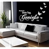 Wandtattoo-Wandaufkleber Spruch - ***Heute ist dein Tag - genieße ihn! *** - (Größen.- und Farbauswahl)