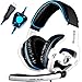 Produktbild SADES SA903 7.1 Virtual Surround Sound USB Gaming Headset mit Mikrofon Intelligente Geräuschunterdrückung Gaming Kopfhörer LED-Licht für Laptop PC Mac (weiß)