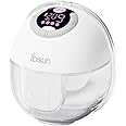 ibsun Breast Pump, Wearable Breast Pump, Hands Free Electric Breast Pump with 4 Mode, LCD Display, 19/21mm Flange, 1 Pack