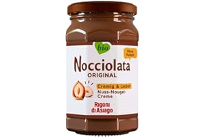 Rigoni di Asiago - Nocciolata - 1x 250g, Nuss Nougat Creme, Haselnusscreme ohne Palmöl, Nuss Nougat Creme ohne Palmöl, Leckerer Brotaufstrich