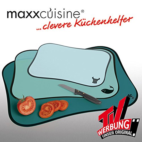 GOURMETmaxx Schneidematten 3er-Set, smaragdgrün