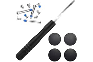 Tadipri Coque en Caoutchouc Lot de 4 Pieds + 10 réparation Vis + 1 Pcs Tournevis pentalobe 5 Points Ensemble Compatible pour MacBook Air A1370 A1369 A1465 A1466 27,9 cm 33 cm (MacBook Air)