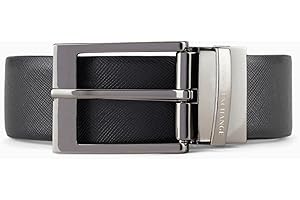 ARMANI EXCHANGE Leather Belt With Plaque Cintura Uomo