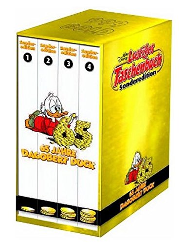 LTB Sonderedition - 65 Jahre Dagobert Duck komplett Set mit Band 1 + 2 + 3 + 4 Aus dem Leben eines Milliardärs Lustiges Tasschenbuch
