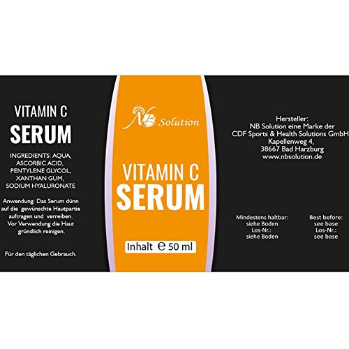 Vitamin C Serum 50 ml Für Ihr Gesicht – Mit Hyaluronsäure – Anti Aging Serum - 4