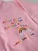 Rainbow Keepsake Babygrow. Special Hospital Bag Gift for Newborn (0-3months, Pink)