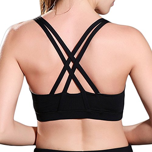 Yli Fit Damen Sport-BH Push Up Kreuz X-rücken Starker Halt Für Yoga Fitness-Training - 2