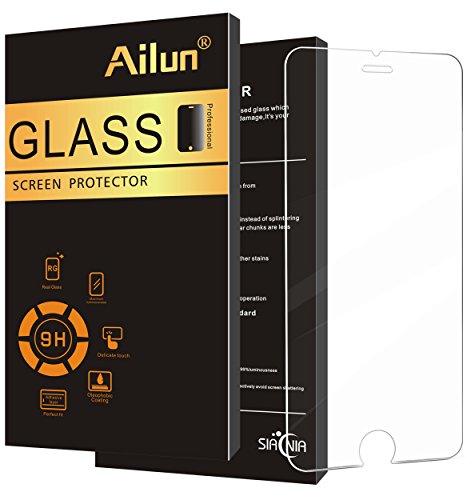 iPhone 8 7 6s 6 Screen Protector,[4.7]by Ailun,Tempered Glass,3D Touch Compatible,2.5D Edge,Anti-Scratch,Case Friendly-Siania Retail Package