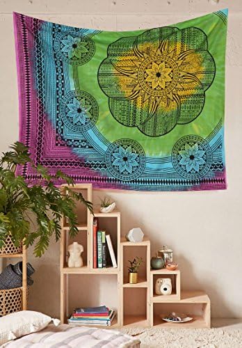 Mandala Decor Multiple Mandala hippie wall hanging tapestry throw tie n dye