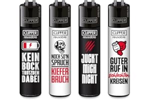 SUNMONDO Clipper Feuerzeug Quartal 1/2025 (Sprüche #2)