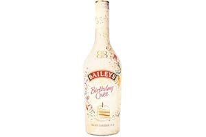 ‎BAILEYS Baileys Birthday Cake, B-Corp zertifiziert, Original Irish Cream Likör, Köstlicher Geburtstagskuchen im Glas, Genuss auf Eis oder im Cocktail, Perfekt zum Verschenken zu Weihnachten, 17% Vol, 700ml
