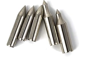 ACCMOS 12 Piezas Acero Inoxidable Caza de Campo Punta de Flecha, para OD 5,5 mm 5,6 mm 6 mm 7 mm 8 mm Madera Bambú Flecha Eje Broadhead Accesorio de Flechas