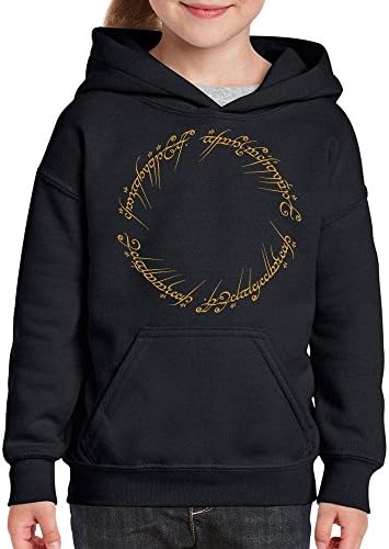 Funky NE Ltd One Ring Inscription - Inspired by Lord of The Rings - Hoodie - Cotton - Small to 5XL - 3 Colours - Youth Sizes - Great Gift Idea