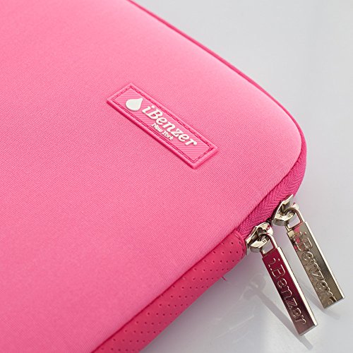 iBenzer – Deluxe Laptop-Hülsen-Beutel-Abdeckungs-Fall für alle 13-Zoll-Laptop-Computer – Macbook Pro 13 “ / Macbook Air 13 “ / Macbook Pro 13 “ mit Retina-Display (Rosa BH-MP13PK) - 3