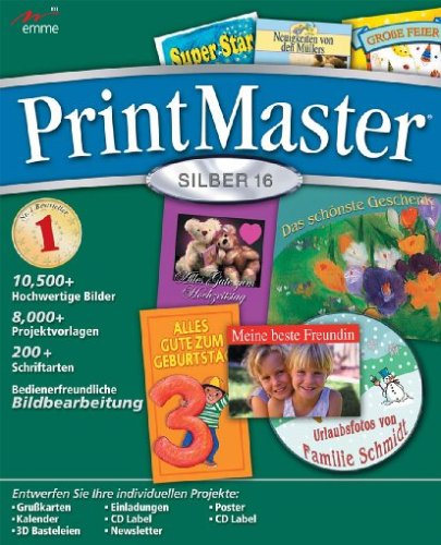 Preisvergleich Produktbild PrintMaster 16 Silber