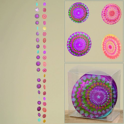 Capiz-Girlande 2er Set CRAZY L180cm Perlmutt