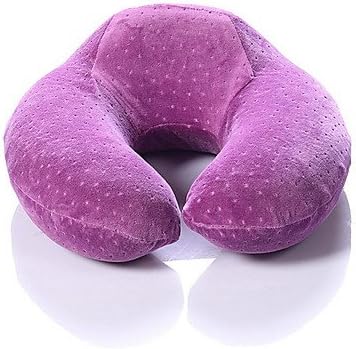 Velvet Travel Pillow / Memory Foam Pillow / Pillow Protector,Textured Modern/Contemporary / Casual , purple