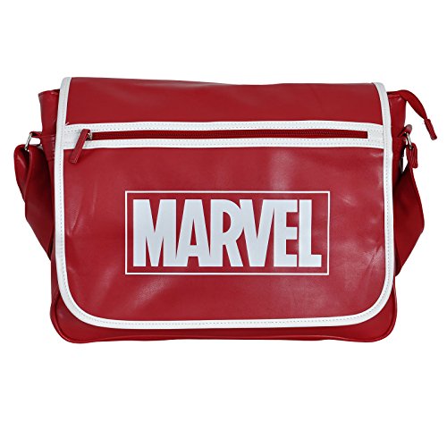 Preisvergleich Produktbild Marvel Logo Messenger Bag Tasche für Comic Fans rot