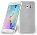 Produktbild Samsung Galaxy S6 EDGE PLUS Silikonhülle in SILBER von Cadorabo - TPU Schutzhülle PLUS Edelstahloptik gebürstet BRUSHED Design – Handyhülle Bumper Case Backcover in SILBER