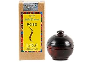 Lasa Aromatics Rose Natural Solid Profumo Body Musk In vaso di legno - 6 g