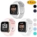 Produktbild EZCO Ersatz-Armband für Fitbit Charge 3 / Charge 3 SE, Edelstahl, Milanaise-Schlaufe, einzigartiges Magnet-Ersatzarmband für Herren, klein und groß S (5.5"-7.5") Grey+Pink+White