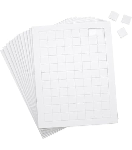 3D Foam Tape Circles - Double Sided Adhesive Dots For Card Making (6 Sheets, 152 Dots Each)