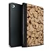 Produktbild Stuff4® PU-Leder Hülle/Case/Brieftasche für Apple iPad Mini 4 Tablet/Cashewkerne Muster/Imbiss Kollektion