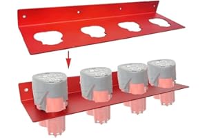 CNANRNANC Batteriehalter für Milwaukee M12 Batteriehalter Aufhänger mit 4 Steckplätzen