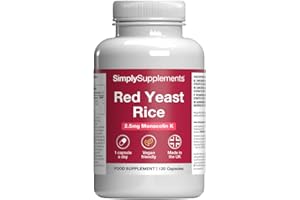 SIMPLY SUPPLEMENTS Red Yeast Rice | Traditional Fermented Extract | One-a-Day Capsule | Vegan & Vegetarian Friendly | 120 Capsules = 4 Months’ Supply | GMP-Certified & UK-Made