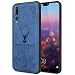 Produktbild JiatuA Hülle für Huawei P20 Pro, Huawei P20 Pro Handyhülle Mit Hirsch Muster Schutzhülle stoßfest Kratzfest Schlank Weich Dünn TPU Case Cover für Huawei P20 Pro 6.1"-Blau