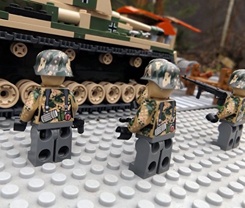 Modbrix 9919 – ✠ 2 Stück Custom Minifiguren STURMPIONIERE Deutsche Wehrmacht Soldaten aus original Lego® Teilen ✠ - 4