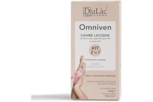 DULÀC FARMACEUTICI 1982 Dulàc - KIT 2in1 OMNIVEN GAMBE LEGGERE contiene Omniven 500 40 Compresse con Diosmina Esperidina + Diosmin Expert Crema Effetto Freddo, Integratore e Crema Gambe Gonfie e Pesanti, Vene Varicose