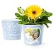 Produktbild Diamantene Hochzeit Blumentopf (ø16cm) | Deko Geschenk zum 60. Hochzeitstag mit Herz-Bilderrahmen für ein gemeinsames Foto (10x15cm) | Glücklich verheiratet seit 60 Jahren