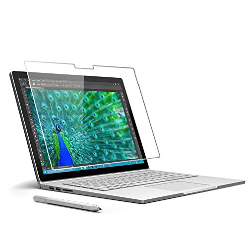 Wrcibo Microsoft Surface Book Schutzfolie, Wrcibo Glas Display Schutz Schutzglas Echte Glas Displayschutzfolie für Microsoft Surface Book (Panzerglas, 0,33mm, Unsichtbar, Kratzfest) - 2