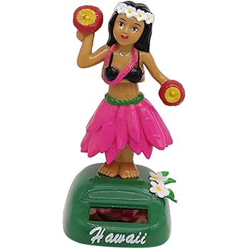 hawaiian girl car accessory