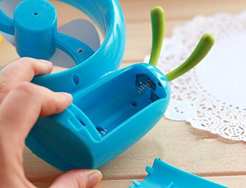 Jessie&Letty USB Computer Niedlich Schnecke Geschwindigkeit Ventilator Mini für den Schreibtisch mit An/Aus-Schalter, Ventilatoren Tischventilatoren USB-VentilatorenTurbo-Ventilator, (Blue) - 3