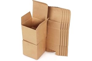 RUIKCOLL Scatole di cartone, confezione da 15 scatole regalo in carta kraft, scatole di cartone con coperchio, scatola regalo quadrata per regali, compleanni, feste, matrimoni (20 x 20 x 15 cm, bianco)