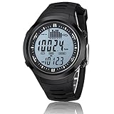 oolifeng Herren Armbanduhr Wandern Outdoor Sports Digitale Armbanduhr mit EL Hintergrundbeleuchtung/Höhenmesser/Thermometer/Barometer/Stoppuhr/5 ATM wasserdicht, 001