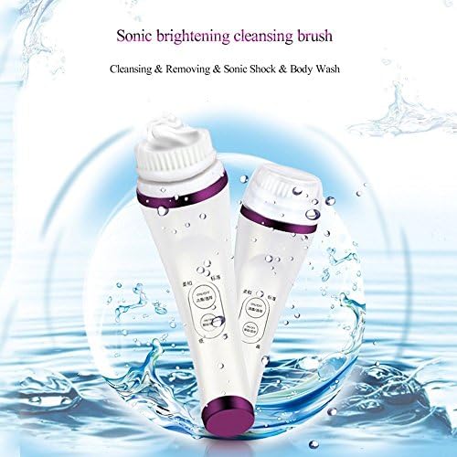 MISSAMMY Portable Electric Vibration Facial Cleansing Brush Set Clean Exfoliate Massage Brightening Beauty Machine
